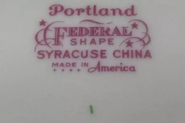Vtg Federal Shape Syracuse China Salad Plate USA Victorian Floral Replacement