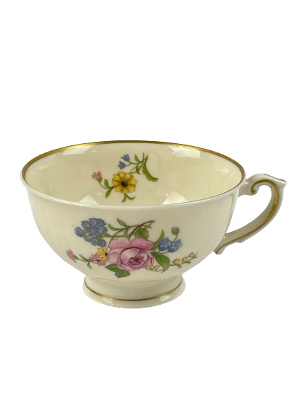 Vintage Federal Shape Syracuse China Floral Teacup USA - Pre-owned