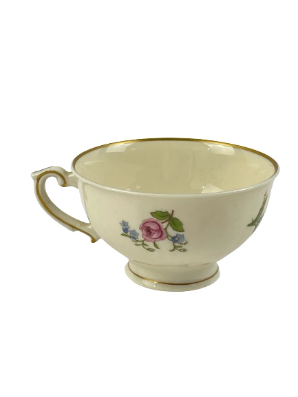 Vintage Federal Shape Syracuse China Floral Teacup USA - Pre-owned