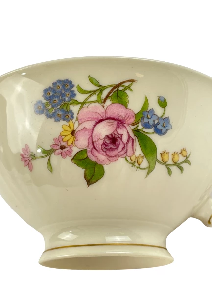 Vintage Federal Shape Syracuse China Floral Teacup USA - Pre-owned