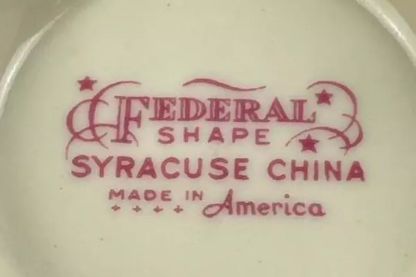 Vintage Federal Shape Syracuse China Floral Teacup USA - Pre-owned