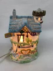 1992 Beachwood Ltd. Lighted Hand-Painted Easter Police Station House Decor
