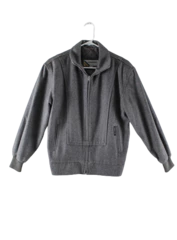 Europe Craft Members Only Women's Jacket Gray Wool Blend Size 3/4 Pre-Owned