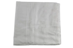 Beige Cream Textured Stripe Tablecloth Rectangular Cotton 58" x 114"