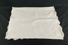 Floral White Fabric Cutter Runner Lot 25"x76" Pre-Owned Crafts Decor