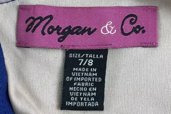 Morgan & Co Royal Blue Prom Dress Size 7/8 - Pre-Owned with Snag