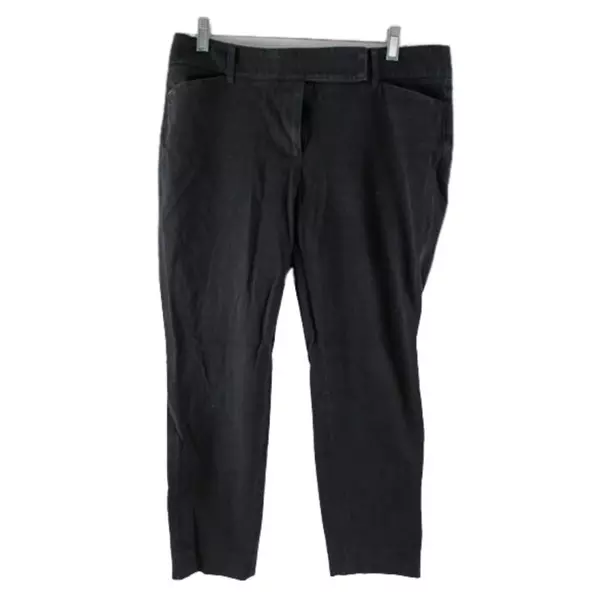 White House Black Market Black Ankle Pants Women's Size 8R with Pockets