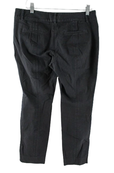 White House Black Market Black Ankle Pants Women's Size 8R with Pockets