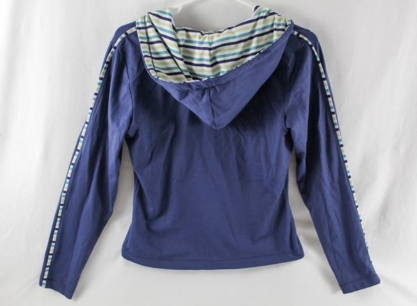 City Tech Navy Blue Hoodie Jacket Women's Size M Long Sleeve Pre-Owned