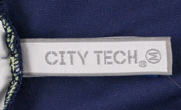 City Tech Navy Blue Hoodie Jacket Women's Size M Long Sleeve Pre-Owned