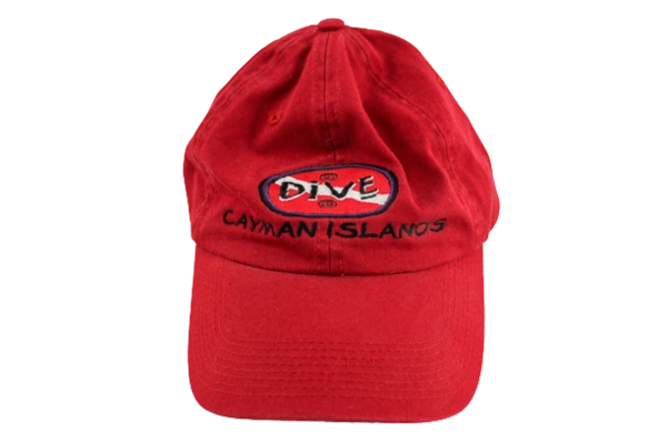 Lidz By Lake Dive Cayman Islands Red Baseball Cap Trucker Hat Pre-owned