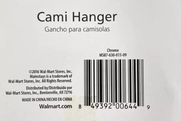 Mainstays 2 Pack Cami Hanger Organizer Chrome Holds 8 Camisoles NWT