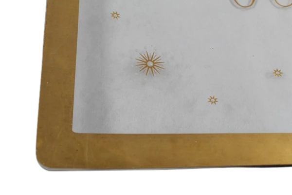 50th Anniversary Clear Glass Plate with Gold Border - 11" Collectible Decor