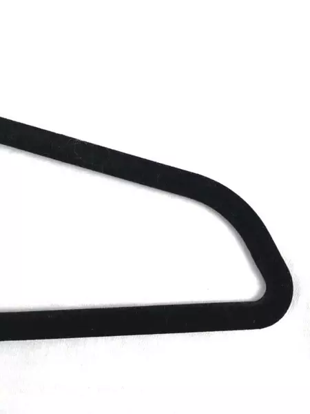 Lot of 10 Black Velvet Space Saving Hangers with Swivel Hooks Pre-owned
