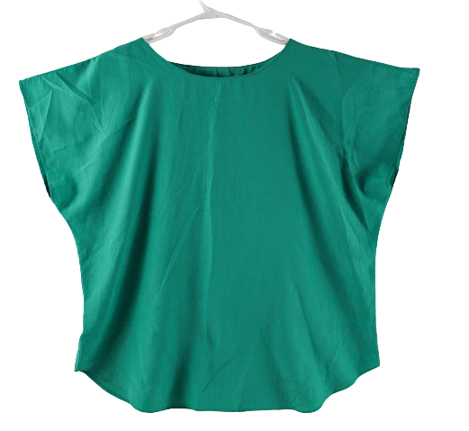 Vintage Rhoda Lee Women's 18W Green Pullover Short Sleeve Shirt, Good Condition