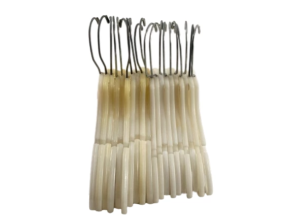 Lot of 20 White Plastic Hangers for Children Kids Pre-Owned Condition