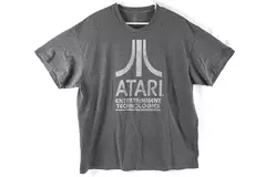 Atari Entertainment Technologies Gray Tee Shirt Men's XL Short Sleeve Retro