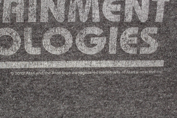 Atari Entertainment Technologies Gray Tee Shirt Men's XL Short Sleeve Retro