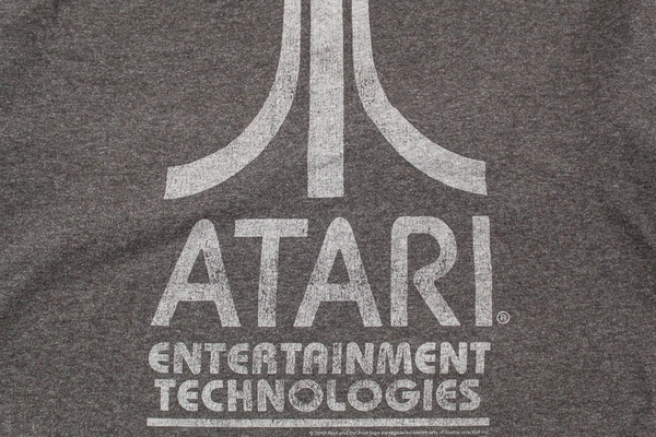 Atari Entertainment Technologies Gray Tee Shirt Men's XL Short Sleeve Retro