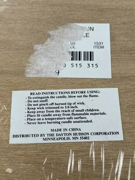 Lot of 4 Dayton Hudson Scalloped Edge Floating Candles Sealed in Wood Box