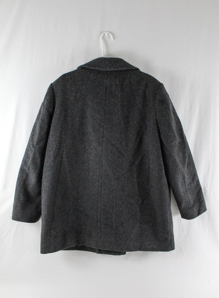 J.G. Hook Blazer Jacket Men's Size 44R Black 100% Pure Wool Double Breasted