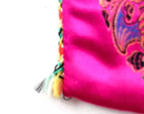 Hot Pink Mandala Tarot Passport Bag Velveteen with Gold Accent Pre-owned