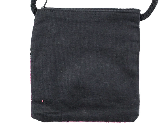 Multicolored India Elephant Applique Quilted Tote Purse with Beading & Sequins