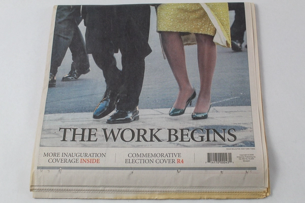 Oregonian Jan 21 2009 Barack & Michelle Obama Inauguration Cover Newspaper