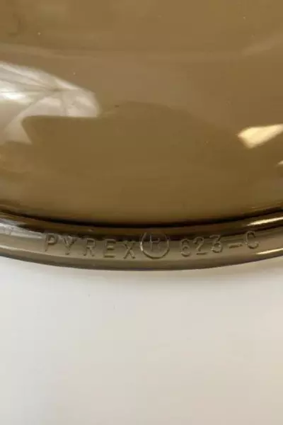 Vintage Pyrex 623C Amber Glass Lid 7" Replacement for Casserole Dish