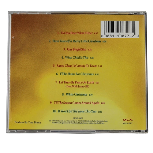 Vince Gill Let There Be Peace On Earth CD 1993 MCA Records - Good Condition