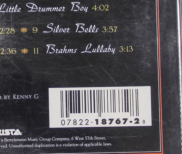 Kenny G Miracles Holiday Album CD 1994 Arista Records Good Condition