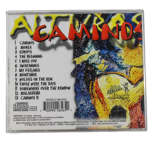 Alturas Caminos Instrumental Guitars CD - Pre-Owned, Cracked Case, Untested