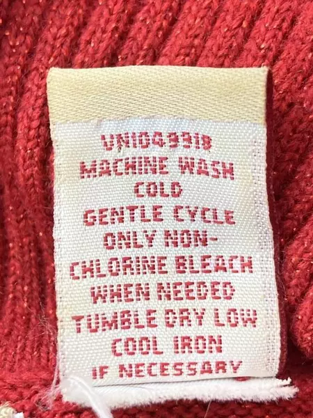 Cherokee Collection Red Turtleneck Sweater Women's Medium Metallic Pre-owned