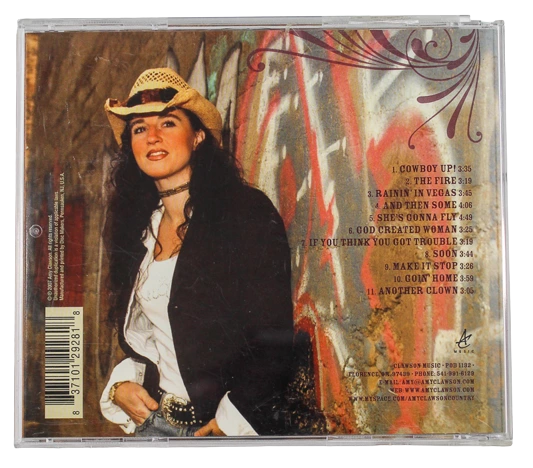 Amy Clawson Cowboy Up Music CD 2007 Good Condition Damaged Case