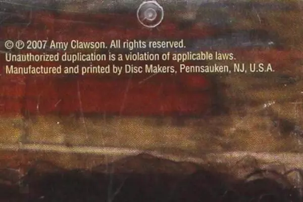 Amy Clawson Cowboy Up Music CD 2007 Good Condition Damaged Case
