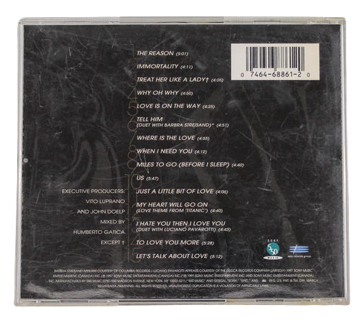 Celine Dion Let's Talk About Love 1997 CD Pre-Owned As Is, Untested