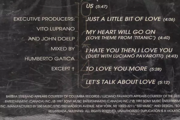 Celine Dion Let's Talk About Love 1997 CD Pre-Owned As Is, Untested