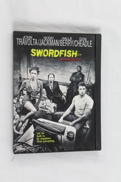 Swordfish DVD R Rated Halle Berry Hugh Jackman Travolta Pre-Owned As-Is