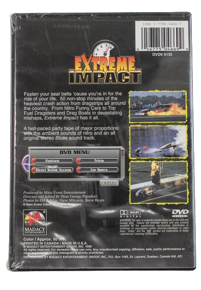 Extreme Impact DVD 1999 Madacy Sealed - Non-Stop Explosive Action