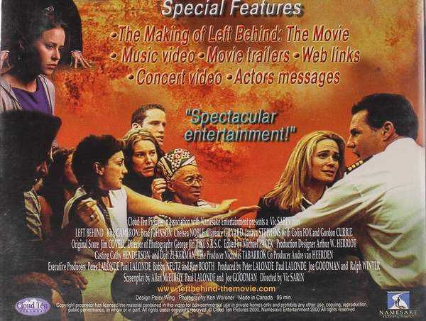 Left Behind DVD Kirk Cameron 2000 - Christian Film, Pre-Owned, As-Is