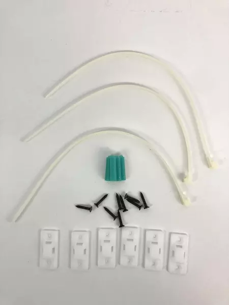 Lot of Baby Safety Dresser Anti-Tip Hardware Kit with Zip Ties & Screws