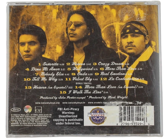 Los Lonely Boys CD 2003 Or Music Pre-Owned Untested Sold As Is