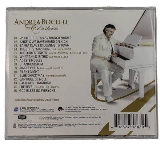 Andrea Bocelli My Christmas CD 2009 Decca Pre-Owned Holiday Classics