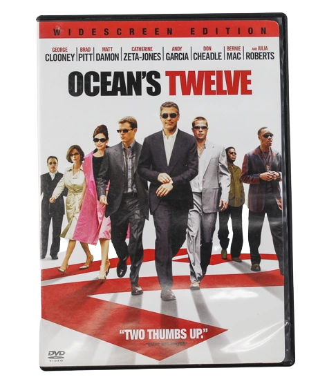 Ocean's Twelve Widescreen DVD 2004 Warner Bros PG-13 Pre-Owned Untested