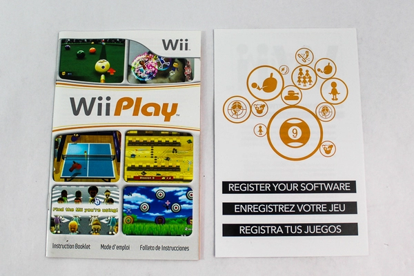 Nintendo Wii Play Instruction Booklet - Guide for 9 Fun Games