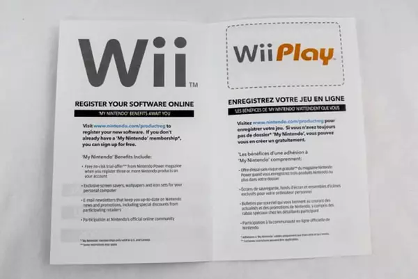 Nintendo Wii Play Instruction Booklet - Guide for 9 Fun Games
