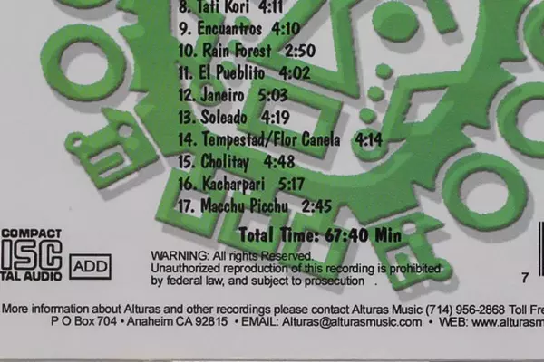 Alturas Enchanted Land Music CD Pre-Owned Untested Alturas Records