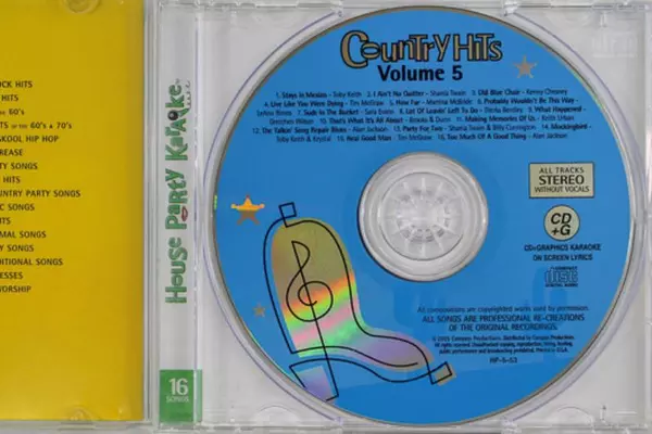 Country Hits Volume 5 CD - Karaoke, Broken Case, Untested, Sold As Is