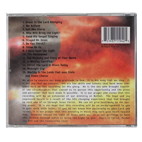 1998 Bethel Baptist Church "Songs of Worship: Who Will Bring the Light" CD