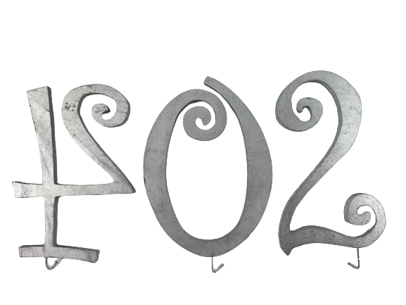 Lot of Wooden Curly Q Wall Letters Home Decor Entryway Signs by MPI Wood